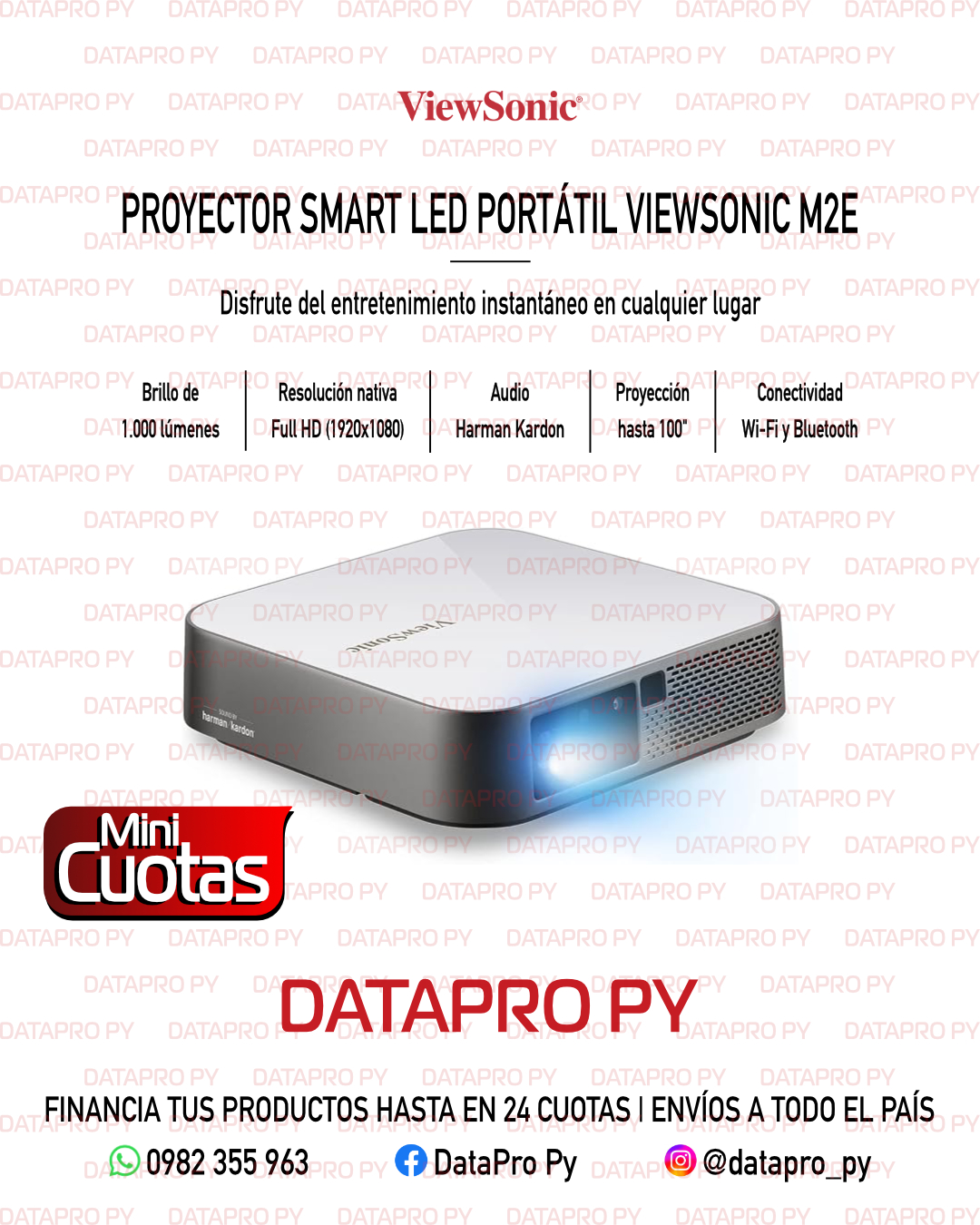 Proyector Smart LED Portátil ViewSonic M2e